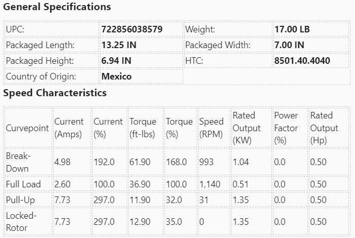 X005, Marathon, 1/2Hp, 1075 Rpm, 208-230V, Fr:48, FD1056, K055WMM1258012B - HVAC ELECTRIC MOTOR - E-Motor Nations - electric motors - [product_tags]- motor electric - moteur électrique - moteurs - drive - replacement - venmar - hvac - méchoui - capacitor - condensateur - fan