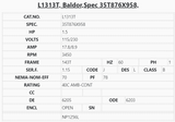 L1313T, Baldor, 1.5Hp, 3450 Rpm, 115/230V, Fr: 143T, 35T876X958, TEFC, 1Ph, - SINGLE PHASE MOTORS - E-Motor Nations - electric motors - [product_tags]- motor electric - moteur électrique - moteurs - drive - replacement - venmar - hvac - méchoui - capacitor - condensateur - fan