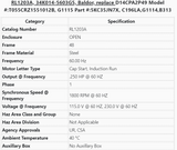 RL1203A, 34K014-5603G5, Baldor, 1/4Hp, 1800 Rpm, 115/230V, Fr: 48,ODP, - Electrical Motors - E-Motor Nations - electric motors - [product_tags]- motor electric - moteur électrique - moteurs - drive - replacement - venmar - hvac - méchoui - capacitor - condensateur - fan