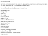 SS213, OMNIDRIVE MOTOR, 1/33HP , 115V, 2868-507-125, 2868-511-020 - HVAC ELECTRIC MOTOR - OMNIDRIVE - electric motors - [product_tags]- motor electric - moteur électrique - moteurs - drive - replacement - venmar - hvac - méchoui - capacitor - condensateur - fan