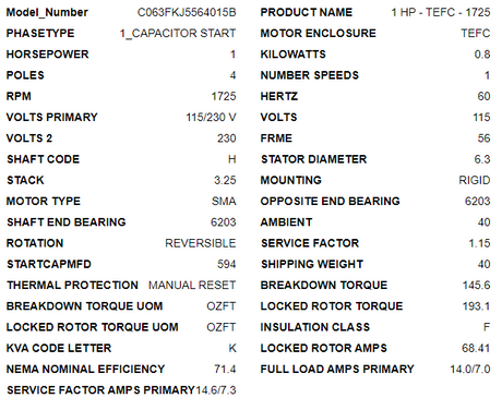 Us motors, FD1CM2PZ, 1 hp, 1800 rpm, 115/230v, fr:56, c063FKJ5564015B, f104 - FARM DUTY - E-Motor Nations - electric motors - [product_tags]- motor electric - moteur électrique - moteurs - drive - replacement - venmar - hvac - méchoui - capacitor - condensateur - fan