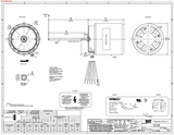 D0418, 1/15 Hp, 3000 RPM, 115/230 V, 1 Ph, 60 Hz, TEFC, Frame 3.3‑in