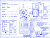 D1026, 1/4Hp, 1075 RPM, 208‑230 V, 1‑Phase, 60 Hz, Open Air‑Over, Frame 48