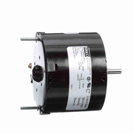 D534, Fasco, 1/35-1/110Hp, 1500 Rpm, 115 V, Totally Enclosed Air Over,