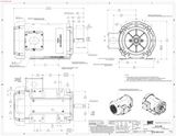 FX01BK004, 1 Hp, 1725/1425 RPM, 208‑230/460 V @ 60 Hz / 190/380 V @ 50 Hz, TEFC, Frame 56HC, 056T17F15951 - Electric Motors - LEESON - electric motors - [product_tags]- motor electric - moteur électrique - moteurs - drive - replacement - venmar - hvac - méchoui - capacitor - condensateur - fan