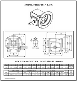 HdRF154-20/1-L-56C, MAX 0.86HP, 88RPM, Ratio 20:1, Frame 56C, Input Frame: 56C, Output Type: Left Shaft - GEARBOX REDUCER - WorldWide - electric motors - [product_tags]- motor electric - moteur électrique - moteurs - drive - replacement - venmar - hvac - méchoui - capacitor - condensateur - fan