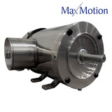 MQSP-102L, 1Hp, 3600 RPM, 230/460V, Stainless, Washdown, MaxMotion Motors