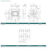 MSPH90LA4C‑B35‑01, 2 Hp, 1800 RPM, 115/208‑230 V, 1 Ph, 60 Hz, TEFC, Frame 90L