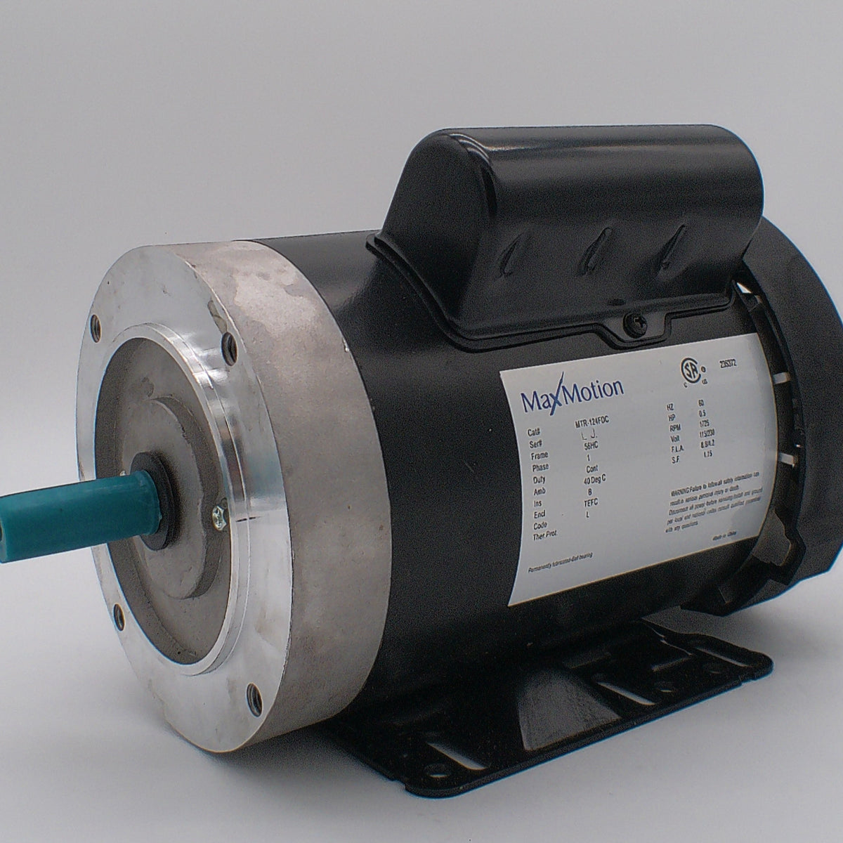 MTR-124FDC, MaxMotion, 1/2 Hp, 1725 RPM, 115-230 V, Frame: 56HC, TEFC ...