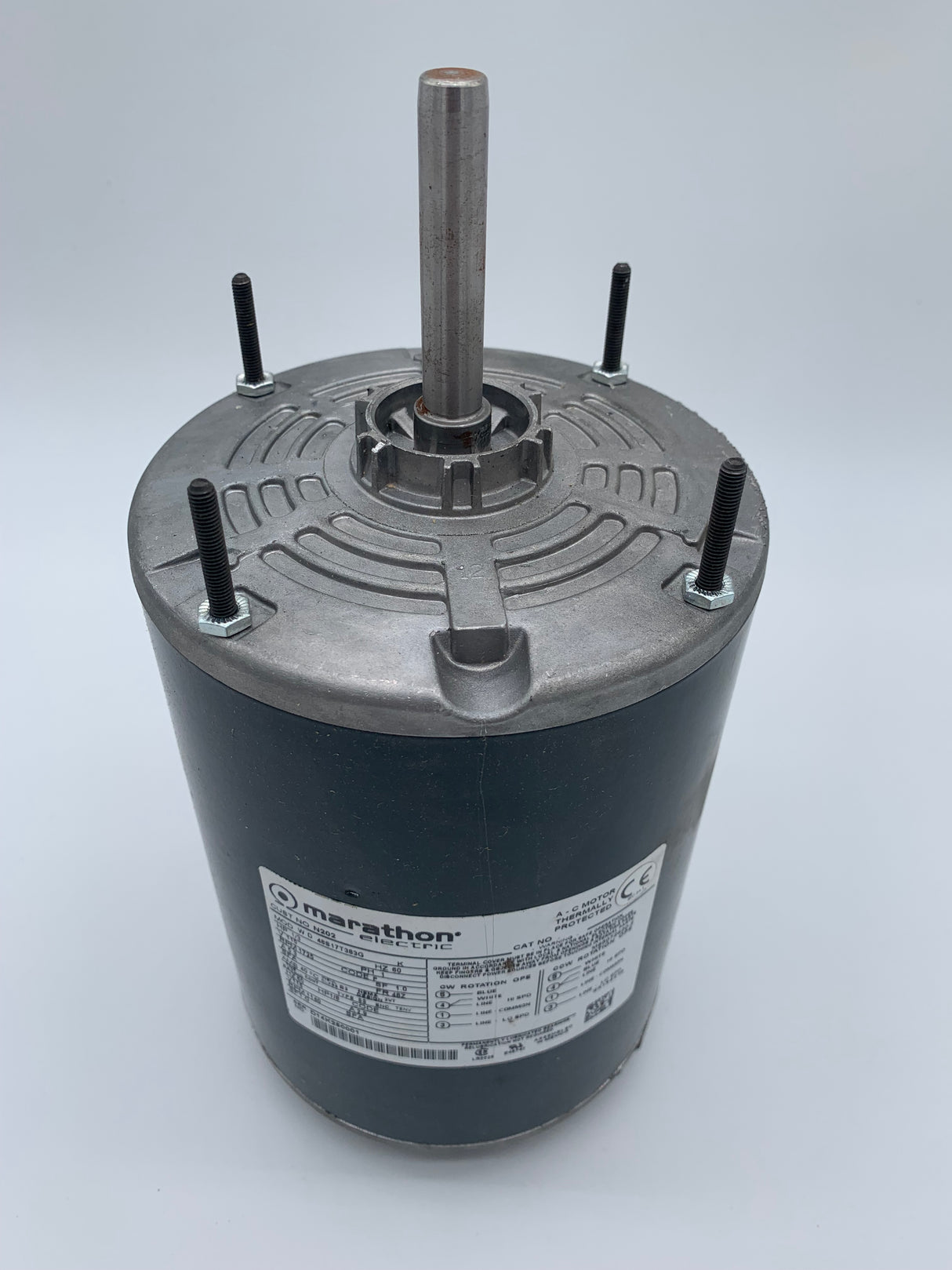 N202,048S17T383,Marathon, 1/3-1/6Hp,1725/1140 Rpm,115V,Tenv,Frame:48Z, - HVAC ELECTRIC MOTOR - E-Motor Nations - electric motors - [product_tags]- motor electric - moteur électrique - moteurs - drive - replacement - venmar - hvac - méchoui - capacitor - condensateur - fan