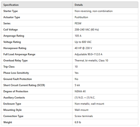 PESW-105V24EX-R45