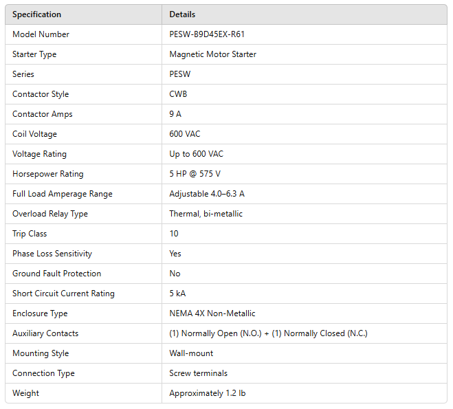 PESW-B9D45EX-R61