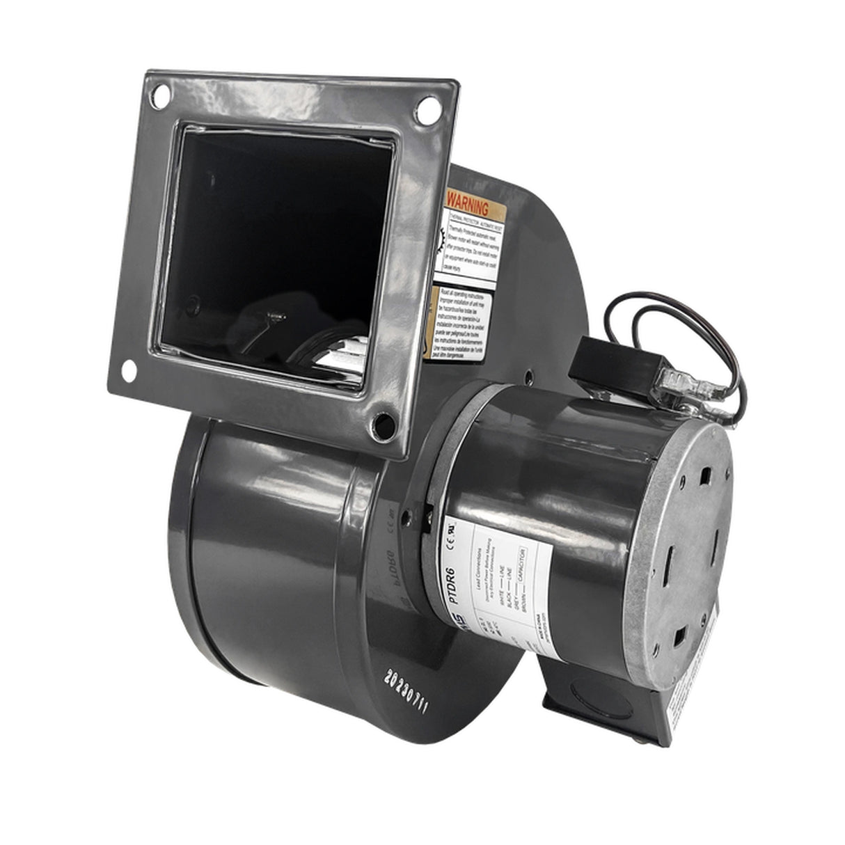 PTDR6, 1/40 Hp, 2450 RPM, 115 V, 1 Ph, PSC, Open, Frame ≈3.3‑in