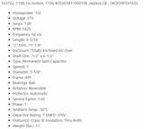 SS3762, 1198 Us motors, 1/2HP, 1625 Rpm, 575V, 5KCP39FGV165S, K055DSF1190015B, 1ph - CONDENSEUR FAN MOTOR - US MOTORS - electric motors - [product_tags]- motor electric - moteur électrique - moteurs - drive - replacement - venmar - hvac - méchoui - capacitor - condensateur - fan