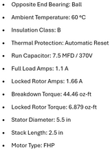 1296, K055PUK1683012B, 1/3Hp, 825 Rpm, 575V, Frame:48, Teao,F48T33A50,