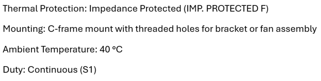 J323, FFC-1, Magnetek, 1/70 Hp, 2750 Rpm, 115 Volts, Frame: C-frame,