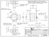 UB594, 6W, 1550 RPM, 115 V, 1 Ph, 60 Hz, Totally Enclosed Air‑Over, Unit Bearing