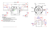 2362ASX,1/10Hp,1075 Rpm,115 Volts, Fr:42, Century 93V1, US Motor 1182,Open,