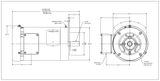 VEM3550T, 1.5 HP, 3500 RPM, 208‑230/460 V, 3‑Phase, 60 Hz, TEFC, Frame 143TC, 35AA003M760G1 - Electrical Motors - BALDOR - electric motors - [product_tags]- motor electric - moteur électrique - moteurs - drive - replacement - venmar - hvac - méchoui - capacitor - condensateur - fan