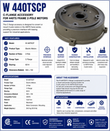 W 440TSCP, C‑Flange, 2‑Pole, Bearing 6314, 504×150