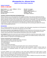 SI-40A-60M,5KG Addition Cure, platinum Silicone Rubber Compounds,