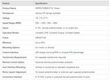 PS-UI, PerfectSpeed User Interface, ECM Motors,Z2983766500000L,