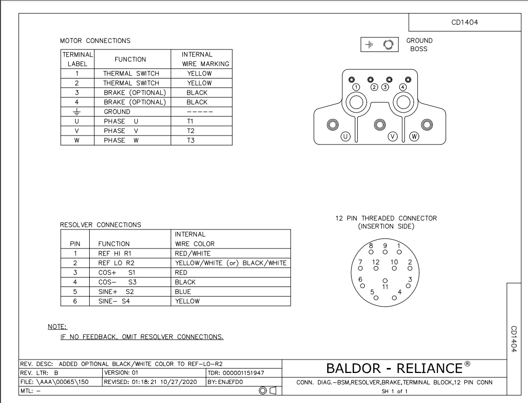 BSM100C-4150AA,Resolver,S4P124W110,Baldor,AC Brushless Servo,C-Series, - SERVO MOTOR - E-Motor Nations - electric motors - [product_tags]- motor electric - moteur électrique - moteurs - drive - replacement - venmar - hvac - méchoui - capacitor - condensateur - fan