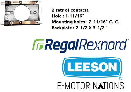 002755.01, Leeson, Stationary Switch, 2 sets of contacts, 120341.00,Leeson 120341.00, Model C145K34FB3E, 