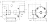 EGDM3710T, Baldor, 7.5 Hp, 1770 Rpm, 230/460V, Fr:213TZ, 37N385L864G1,