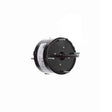 D123, Fasco, 1/80 Hp, 1500 Rpm, TEAO, 115V, CCWSE,Shaft Dim 1/4"x2.3",