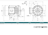 GRA0024D-01, 2 Hp, 1760 Rpm, 230/460V, Frame: 143/5T. Tefc, Premium,