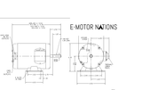 1341.4-56W, Baldor, 34H768W938G2, 1 Hp,1425//1725 Rpm,230/460V,Fr 56, -  - BALDOR - electric motors - [product_tags]- motor electric - moteur électrique - moteurs - drive - replacement - venmar - hvac - méchoui - capacitor - condensateur - fan