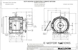 EM4316T, Baldor,75 Hp,1780 Rpm, 230/460V,Fr: 365T,TEFC, A36-0001-4148,