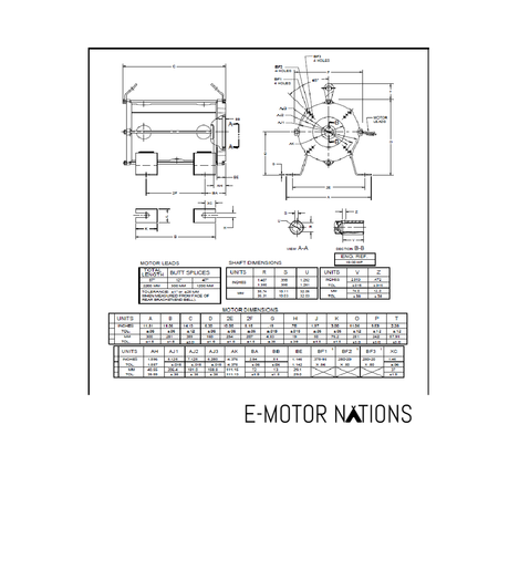 EZ40S1BZ,Us Motors, 40Hp,3415 Rpm,230/460V,Fr:160ZBS,Elevator Submersible,
