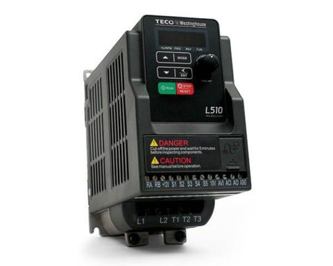 L510-202-H3-U, Teco, 2 Hp, 230 Volts, 3 Phases, Chassis IP20,7.5Amps,
