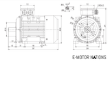 MTP112MA4D-B34-01, 5.5 Hp,1800 Rpm,230/460V,3Ph,Frame:112M,B34,Premium