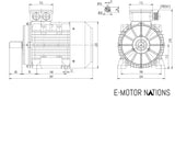 MTP112MA4D-01, 5.5 Hp, 1800 Rpm,230/460V, 3Ph,Frame:112M, B3,Premium -  - E-Motor Nations - electric motors - [product_tags]- motor electric - moteur électrique - moteurs - drive - replacement - venmar - hvac - méchoui - capacitor - condensateur - fan