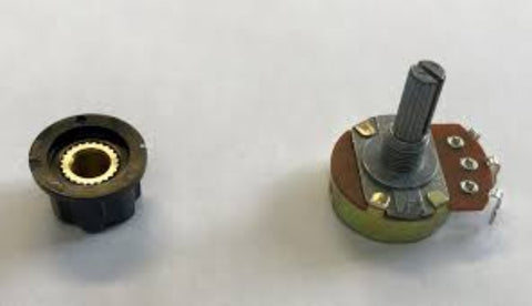 POTENTIOMETER 10K, WITH KNOB 19.6MM, 60376 - ACCESSORIES MOTORS & PARTS - E-Motor Nations - electric motors - [product_tags]- motor electric - moteur électrique - moteurs - drive - replacement - venmar - hvac - méchoui - capacitor - condensateur