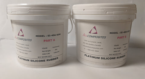 SI-40A-60M,5KG Addition Cure, platinum Silicone Rubber Compounds,