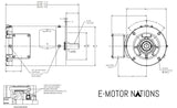 VEWDM3546T,Baldor,1 Hp,1745 Rpm,230/460V,Fr:143TC, 35SS606P560G1,Tenv,