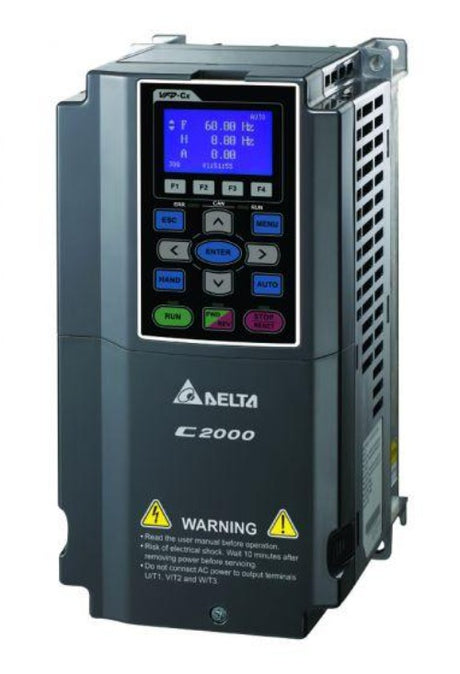 VFD022C23A, Delta, VFD, 3 Hp, 240V, 3Ph, 230/3/60, 0-599.00Hz, Nema1