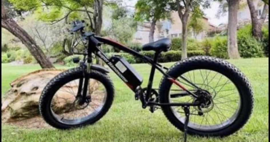 Fat bike Electric, Motor 500W,48V Battery, Disc brake,Shimano 7 Speed,
