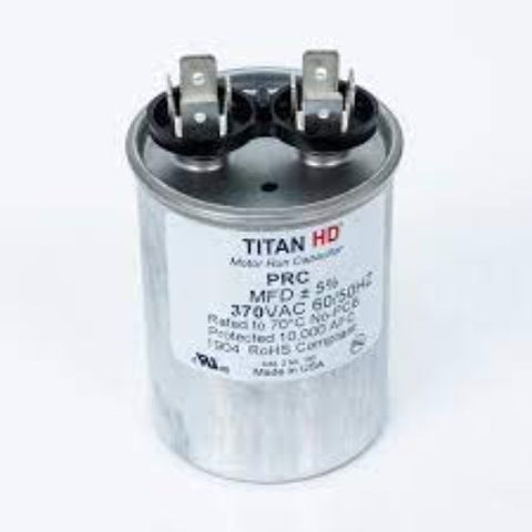 TRC25, Titan, Packard, Run Capacitor 25 uF 370 Volts, HD, Rond,
