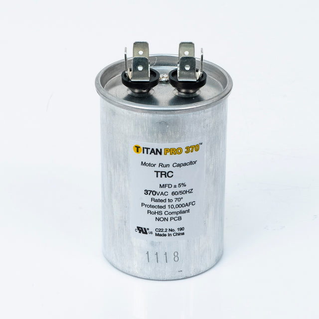 TRC7.5, Packard, 7.5 uF 370vac, Round, PRC7.5, Capacitor running, - ACCESSORIES MOTORS & PARTS - TITIAN - electric motors - [product_tags]- motor electric - moteur électrique - moteurs - drive - replacement - venmar - hvac - méchoui - capacitor - condensateur - fan